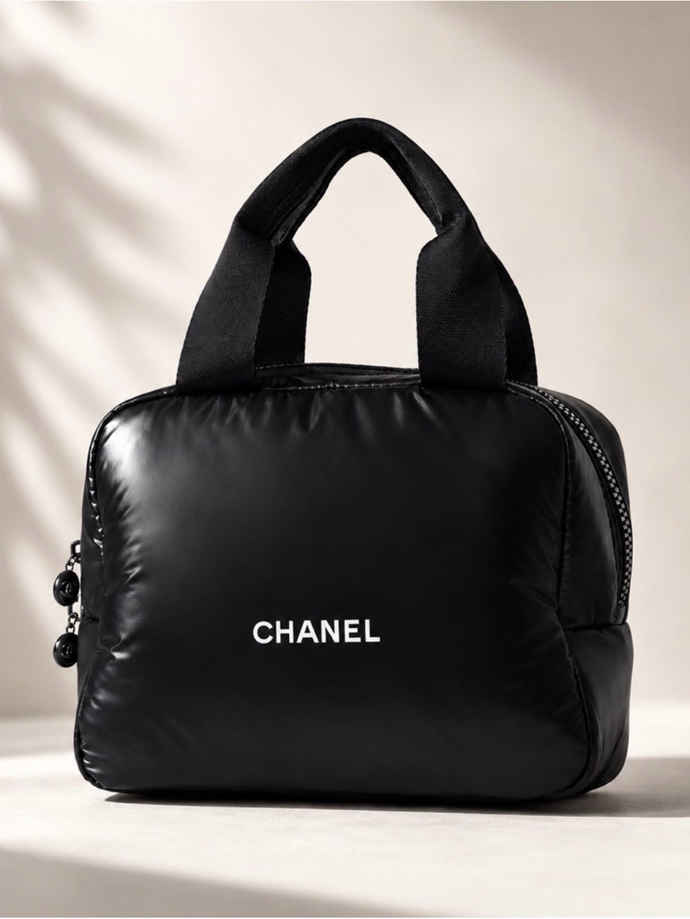 Rare Chanel Mini Black Puffy Nylon Tote Bag